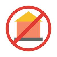 No House Vector Flat Icon For Personal And Commercial Use.