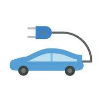 Electric Car Vector Flat Icon For Personal And Commercial Use.