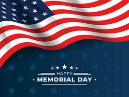 Happy Memorial Day USA Vector