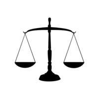 Scales.Flat design.vector illustration. Libra vector Pictograph of justice scales on whrite backround