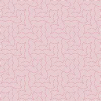 Pink abstract geometric japanese overlapping circles lines and waves pattern vector