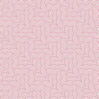 Pink abstract geometric japanese overlapping circles lines and waves pattern vector