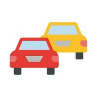 Traffic Jam Vector Flat Icon For Personal And Commercial Use.