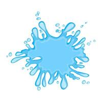 blue water splash isolated on transparant background vector