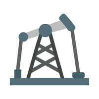 Oil Mining Vector Flat Icon For Personal And Commercial Use.