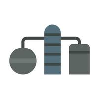 Oil Refinery Vector Flat Icon For Personal And Commercial Use.