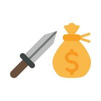 Extortion Vector Flat Icon For Personal And Commercial Use.