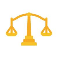 Justice Scale Vector Flat Icon For Personal And Commercial Use.
