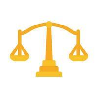 Justice Scale Vector Flat Icon For Personal And Commercial Use.