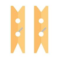 Clothes Peg Vector Flat Icon For Personal And Commercial Use.