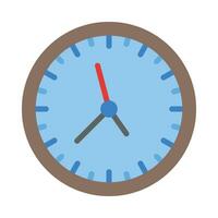 Wall Clock Vector Flat Icon For Personal And Commercial Use.