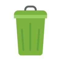 Dustbin Vector Flat Icon For Personal And Commercial Use.