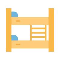 Bunk Bed Vector Flat Icon For Personal And Commercial Use.