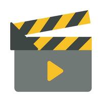 Clapper Board Vector Flat Icon For Personal And Commercial Use.