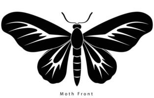 Monarch butterfly silhouette. Vector illustration
