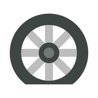 Flat Tire Vector Flat Icon For Personal And Commercial Use.