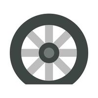 Flat Tire Vector Flat Icon For Personal And Commercial Use.