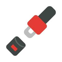 Seat Belt Vector Flat Icon For Personal And Commercial Use.