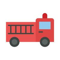 Fire Truck Vector Flat Icon For Personal And Commercial Use.