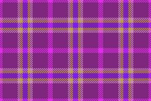 Seamless plaid texture of fabric tartan check with a vector textile background pattern.