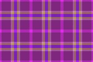 Seamless plaid texture of fabric tartan check with a vector textile background pattern.