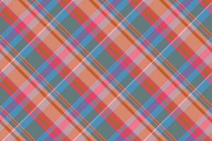 Fabric seamless pattern of background texture vector with a check plaid tartan textile.