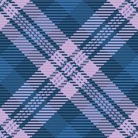 Textile fabric tartan of vector seamless pattern with a plaid check background texture.