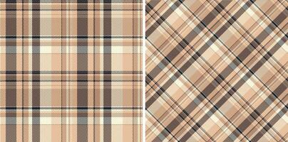 Texture vector fabric of tartan background check with a plaid seamless textile pattern.