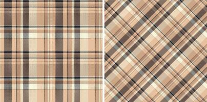 Texture vector fabric of tartan background check with a plaid seamless textile pattern.