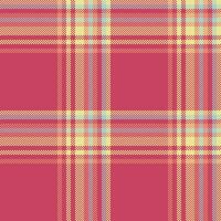 Texture textile fabric of vector seamless background with a check pattern plaid tartan.