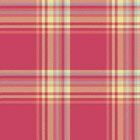 Texture textile fabric of vector seamless background with a check pattern plaid tartan.