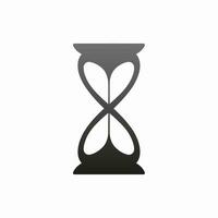 AI generated Utility service provider gradient line logo. Efficiency business value. Hourglass simple icon. Design element. Ai art for corporate branding, marketing vector