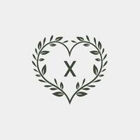 AI generated Holistic personal stylist glyph solid initial logo idea. Sustainable personalized consultant. Letters inside heart shape. Graphic design vector