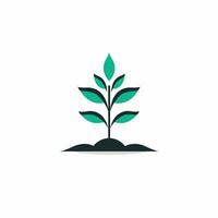 AI generated Farming supplies and agriculture filled colorful initial logo idea. Simple floral wreath design. Letters inside square shape. Graphic design vector
