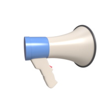 3D Realistic Megaphone Rendering - Amplify Your Message png