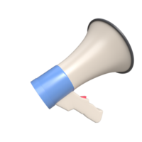 3D Realistic Megaphone Rendering - Amplify Your Message png