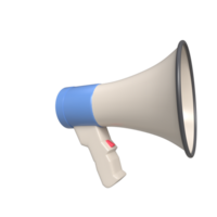 3D Realistic Megaphone Rendering - Amplify Your Message png