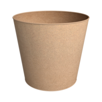 3d paper container for mockup, and graphic design element. png