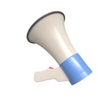 3D Realistic Megaphone Rendering - Amplify Your Message png