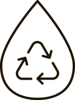 reuse water line icon symbol illustration png