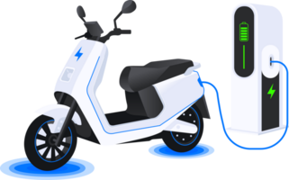 eléctrico motocicleta tecnología objeto ilustración png