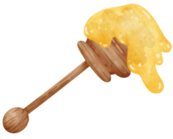 Wood Stick with Honey watercolor png