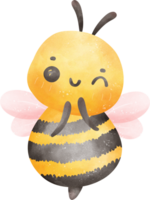 Cute Honey bee watercolor png