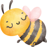 mignonne mon chéri abeille aquarelle png