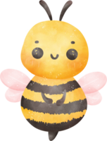 linda miel abeja acuarela png