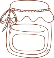 Honey jar outline png