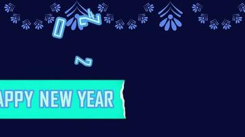 Simple Happy New Year Background Animation video
