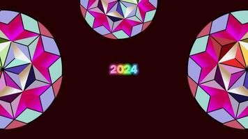 Happy New Year mandala Background Animation video