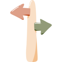 orange and green arrow png