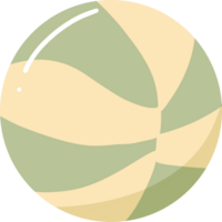 adorável verde e amarelo bola png